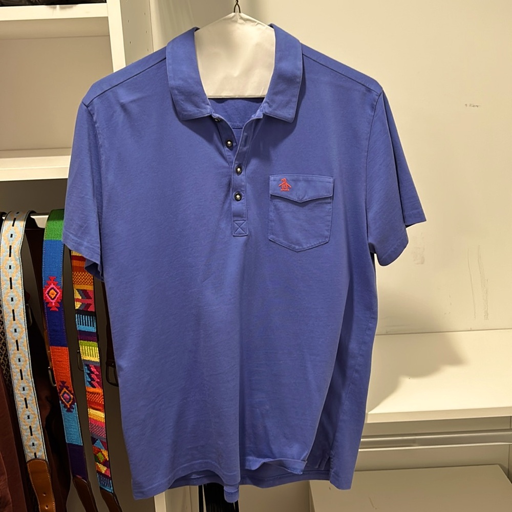 Men’s large Penguin with pocket shirt